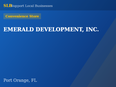 EMERALD DEVELOPMENT, INC. — Convenience Store in Port Orange, FL