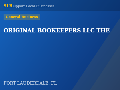 ORIGINAL BOOKEEPERS LLC THE — General Business in FORT LAUDERDALE, FL