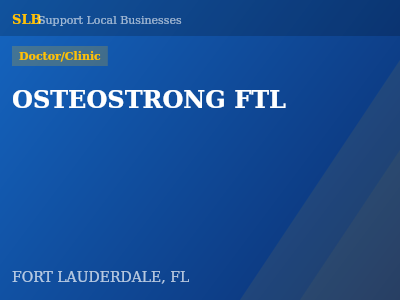 OSTEOSTRONG FTL — Doctor/Clinic in FORT LAUDERDALE, FL