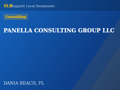 PANELLA CONSULTING GROUP LLC — Consulting in DANIA BEACH, FL