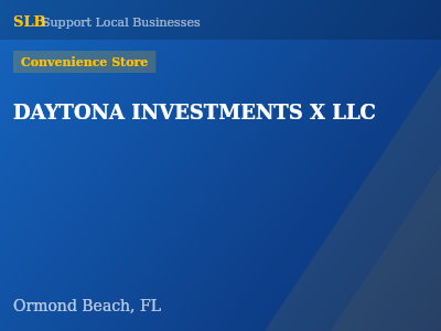 DAYTONA INVESTMENTS X LLC — Convenience Store in Ormond Beach, FL
