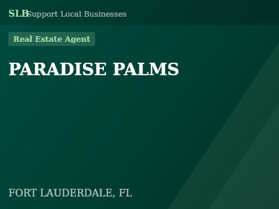 PARADISE PALMS — Real Estate Agent in FORT LAUDERDALE, FL