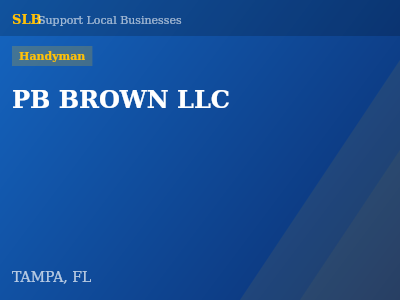 PB BROWN LLC — Handyman in TAMPA, FL