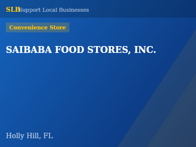 SAIBABA FOOD STORES, INC. — Convenience Store in Holly Hill, FL