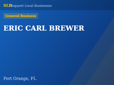 ERIC CARL BREWER — General Business in Port Orange, FL