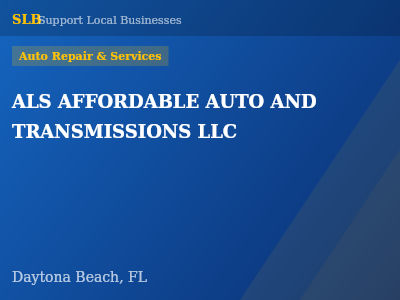 ALS AFFORDABLE AUTO AND TRANSMISSIONS LLC — Auto Repair & Services in Daytona Beach, FL