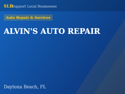 ALVIN'S AUTO REPAIR — Auto Repair & Services in Daytona Beach, FL