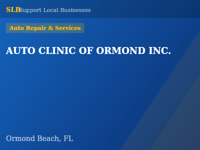 AUTO CLINIC OF ORMOND INC. — Auto Repair & Services in Ormond Beach, FL
