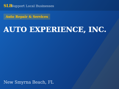 AUTO EXPERIENCE, INC. — Auto Repair & Services in New Smyrna Beach, FL