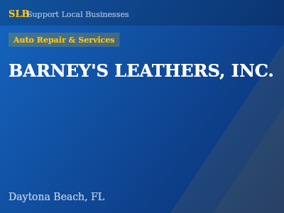 BARNEY'S LEATHERS, INC. — Auto Repair & Services in Daytona Beach, FL