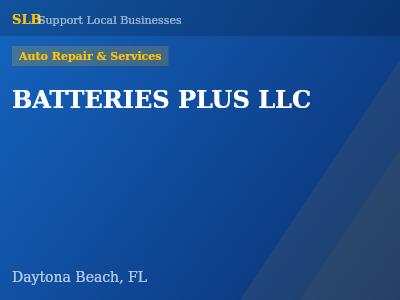 BATTERIES PLUS LLC — Auto Repair & Services in Daytona Beach, FL