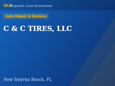 C & C TIRES, LLC — Auto Repair & Services in New Smyrna Beach, FL