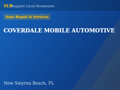 COVERDALE MOBILE AUTOMOTIVE — Auto Repair & Services in New Smyrna Beach, FL