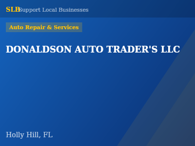 DONALDSON AUTO TRADER'S LLC — Auto Repair & Services in Holly Hill, FL
