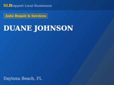 DUANE JOHNSON — Auto Repair & Services in Daytona Beach, FL
