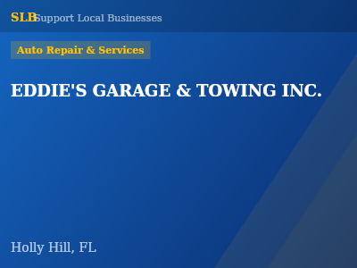 EDDIE'S GARAGE & TOWING INC. — Auto Repair & Services in Holly Hill, FL