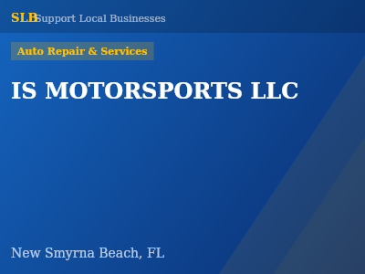 IS MOTORSPORTS LLC — Auto Repair & Services in New Smyrna Beach, FL