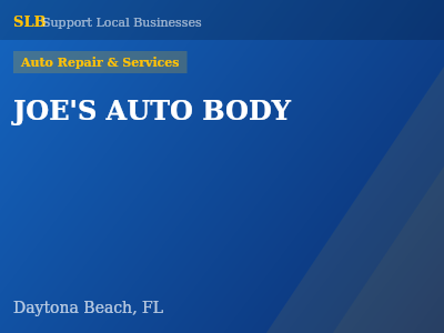JOE'S AUTO BODY — Auto Repair & Services in Daytona Beach, FL