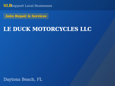 LE DUCK MOTORCYCLES LLC — Auto Repair & Services in Daytona Beach, FL