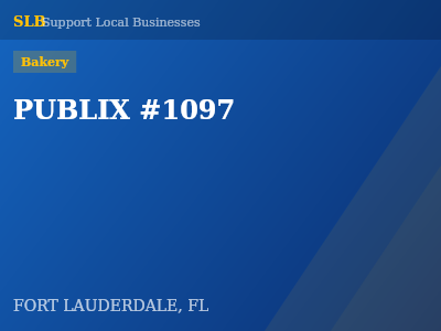 PUBLIX #1097 — Bakery in FORT LAUDERDALE, FL