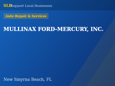 MULLINAX FORD-MERCURY, INC. — Auto Repair & Services in New Smyrna Beach, FL