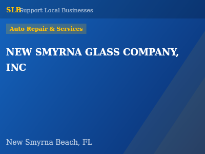 NEW SMYRNA GLASS COMPANY, INC — Auto Repair & Services in New Smyrna Beach, FL