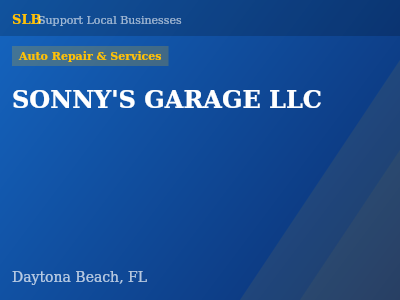 SONNY'S GARAGE LLC — Auto Repair & Services in Daytona Beach, FL