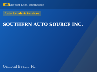 SOUTHERN AUTO SOURCE INC. — Auto Repair & Services in Ormond Beach, FL