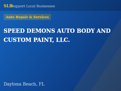 SPEED DEMONS AUTO BODY AND CUSTOM PAINT, LLC. — Auto Repair & Services in Daytona Beach, FL