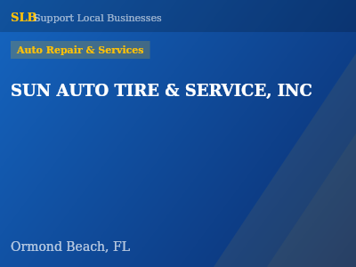 SUN AUTO TIRE & SERVICE, INC — Auto Repair & Services in Ormond Beach, FL