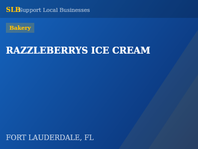 RAZZLEBERRYS ICE CREAM — Bakery in FORT LAUDERDALE, FL