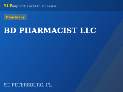 BD PHARMACIST LLC — Pharmacy in ST. PETERSBURG, FL