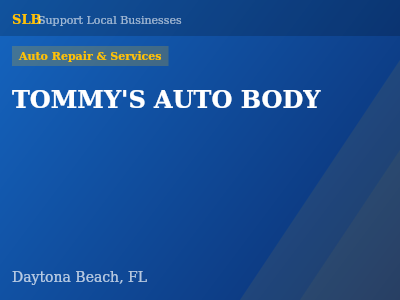 TOMMY'S AUTO BODY — Auto Repair & Services in Daytona Beach, FL