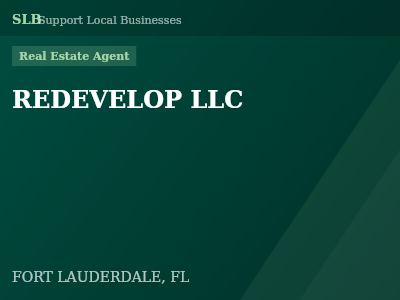 REDEVELOP LLC — Real Estate Agent in FORT LAUDERDALE, FL