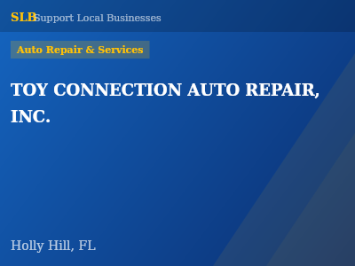 TOY CONNECTION AUTO REPAIR, INC. — Auto Repair & Services in Holly Hill, FL