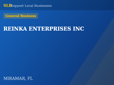 REINKA ENTERPRISES INC — General Business in MIRAMAR, FL