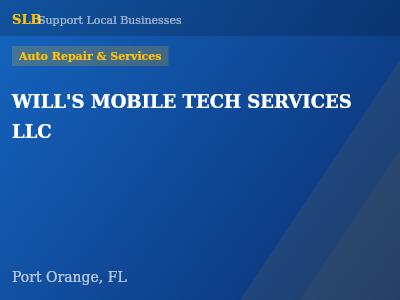 WILL'S MOBILE TECH SERVICES LLC — Auto Repair & Services in Port Orange, FL