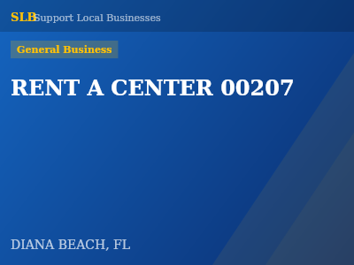 RENT A CENTER 00207 — General Business in DIANA BEACH, FL