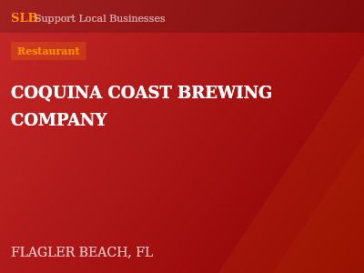 COQUINA COAST BREWING COMPANY — Restaurant in FLAGLER BEACH, FL