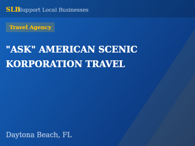 "ASK" AMERICAN SCENIC KORPORATION TRAVEL — Travel Agency in Daytona Beach, FL