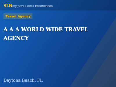 A A A WORLD WIDE TRAVEL AGENCY — Travel Agency in Daytona Beach, FL