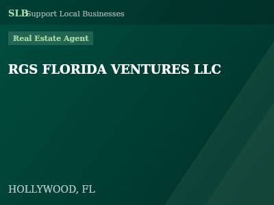 RGS FLORIDA VENTURES LLC — Real Estate Agent in HOLLYWOOD, FL