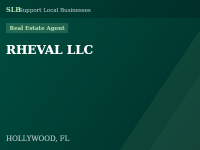 RHEVAL LLC — Real Estate Agent in HOLLYWOOD, FL