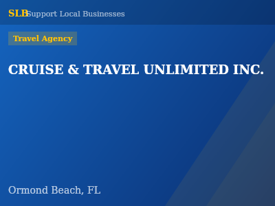 CRUISE & TRAVEL UNLIMITED INC. — Travel Agency in Ormond Beach, FL