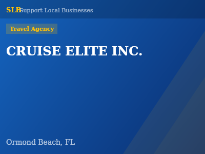 CRUISE ELITE INC. — Travel Agency in Ormond Beach, FL