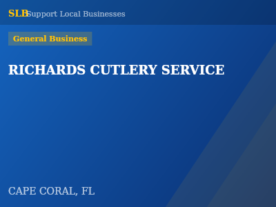 RICHARDS CUTLERY SERVICE — General Business in CAPE CORAL, FL