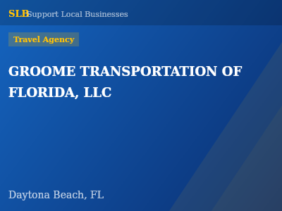 GROOME TRANSPORTATION OF FLORIDA, LLC — Travel Agency in Daytona Beach, FL