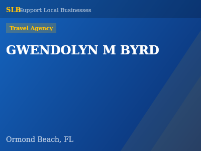 GWENDOLYN M BYRD — Travel Agency in Ormond Beach, FL