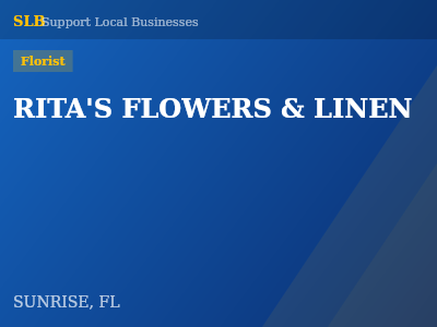 RITA'S FLOWERS & LINEN — Florist in SUNRISE, FL