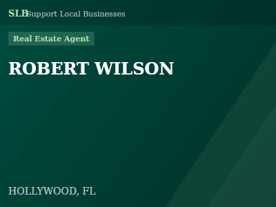 ROBERT WILSON — Real Estate Agent in HOLLYWOOD, FL